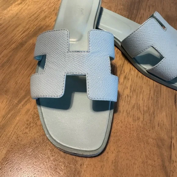 Hermes Light Blue Women's Sandals - Picture 3 of 6